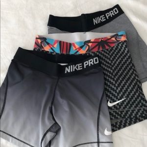 Nike sport shorts (lot of 3)